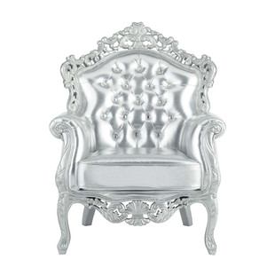 Sessel silbern Barocco