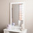 Miroir Enzo blanc 83x143