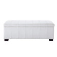 Bettfußbank weiß  Chesterfield