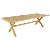 260 teak rectangular garden table Guernesey
