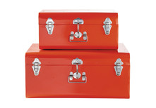 Ensemble de 2 malles Rouges