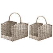 Set di 2 cesti portalegna Fouesnant