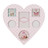 Cornice 5 foto Cuore rosa a pois