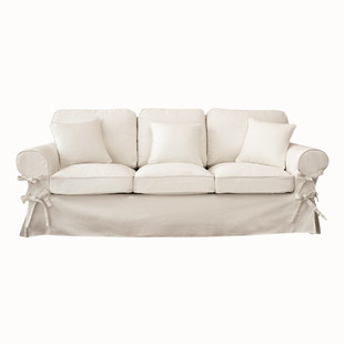 Divano 3/4 posti fisso avorio<br />Butterfly