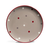 Assiette à dessert gris neige <br /> - Lot de 6