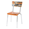 Vintage stoel oranje Réclam'