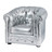 Silver Children's Armchair<br />Chesterfield