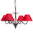 Lüster Avignon Lampenschirm rot