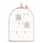 Pêle mêle Cage oiseau rose petit modèle