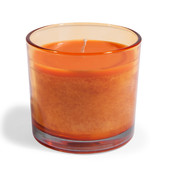 Orange Glass Candle