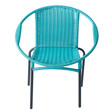 Fauteuil de jardin rond turquoise Rio