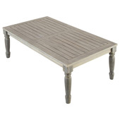 Table basse de jardin grise Chypre