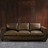Canapé microsuède marron 3 places<br />Kennedy