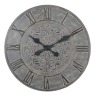 Horloge Demeure Arabesque grise