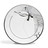 Assiette plate Haute couture blanc <br /> - Lot de 6