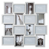 Quadro 16 cornici Relief grigio