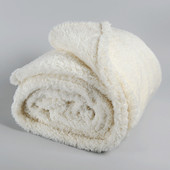 Calin Ecru Throw Blanket