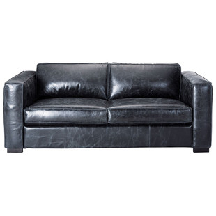 Schlafsofa 3-Sitzer schwarz Berlin
