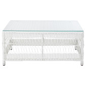 Table basse de jardin blanche Emily