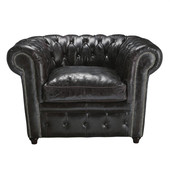 Poltrona pelle nera  Vintage