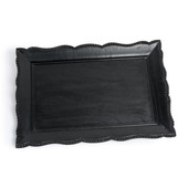 Black rectangular tray