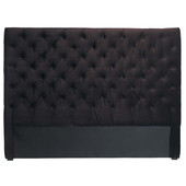 Testata letto 140 cm cioccolato  Chesterfield
