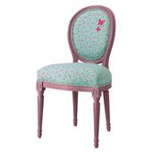 Sedia stampata a fiori Louis