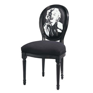 Sedia marilyn nera  Louis