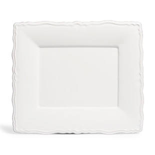 Plat bord Marquise wit <br /> - Lot van 6