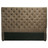 Tête de lit 140 cm taupe <br />Chesterfield