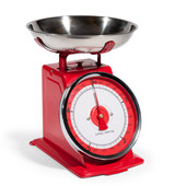 Red kitchen scales