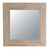Miroir Natura cérusé carré