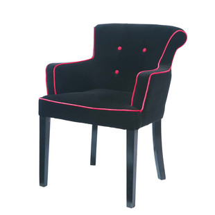 Poltrona con bottoni rosa Boudoir