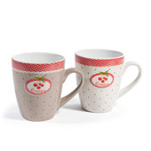 Assortiment van 6 Cherry mokken