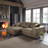 4-seat corner sofa in taupe  Bruges