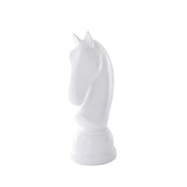 Schachfigur weißer Springer