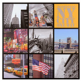 Toile patchwork New-York