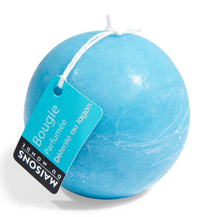 Vela Bola azul <br /> - Lote de 6