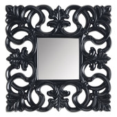 Specchio Rivoli quadrato nero