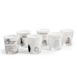 Set mit 6 Kerzen Haute couture