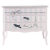 Commode enfant rose Paris mode