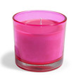 Bougie Verre rose <br /> - Lot de 6