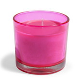 Bougie Verre rose <br /> - Lot de 6