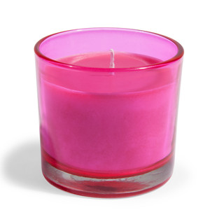 Candela in Bicchiere rosa <br /> - Lotto di 6