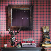 Specchio in cuoio Derby