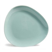 Teller flach Etretat hellblau <br /> - Set aus 6