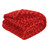 Roses red fur blanket