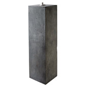Santarem antracietgrijze olielamp groot model