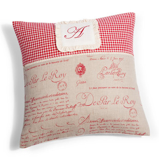 Brocante vichy cushion cover  <br /> - Set of 2