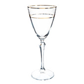 Verre à vin Elisabeth or <br /> - Lot de 6